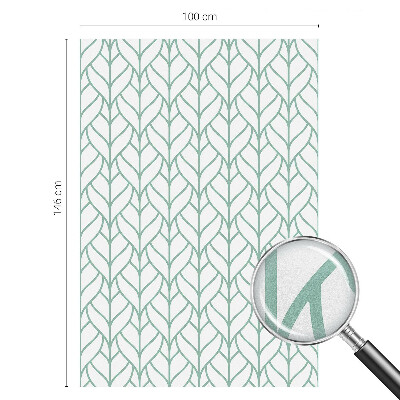 Dekorativní mléčná fólie na sklo Symetrie rostlin