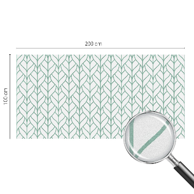 Dekorativní mléčná fólie na sklo Symetrie rostlin