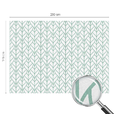 Dekorativní mléčná fólie na sklo Symetrie rostlin