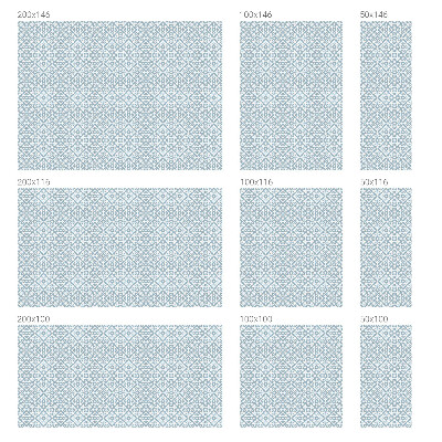 Neprůhledná fólie na sklo dveří Modré ozdoby