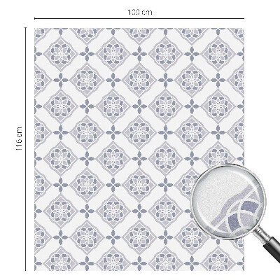 Protisluneční fólie na okna Květinové kosočtverce