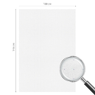 Dekorativní mléčná fólie na sklo Drobné body