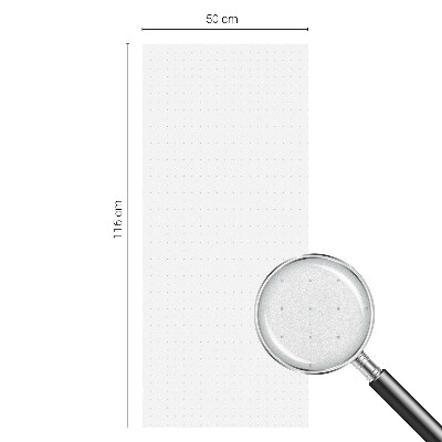 Dekorativní mléčná fólie na sklo Drobné body