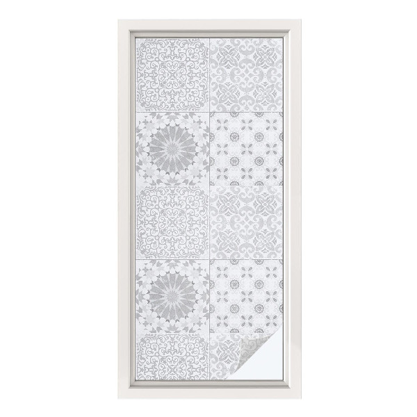 Privátní fólie na okno vitráž Klasická elegance