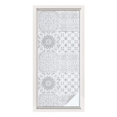 Privátní fólie na okno vitráž Klasická elegance