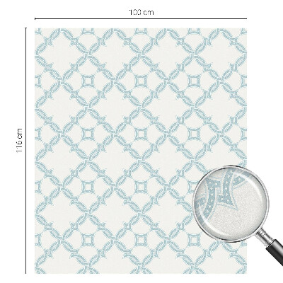 Neprůhledná fólie na sklo dveří Modrá geometrie