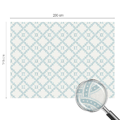 Neprůhledná fólie na sklo dveří Modrá geometrie