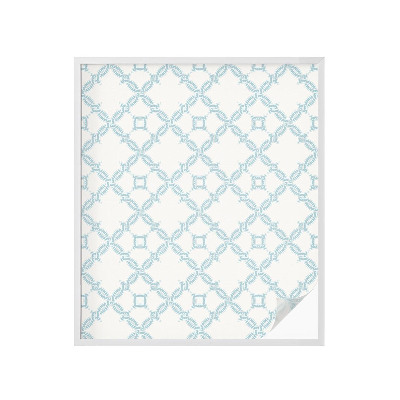 Neprůhledná fólie na sklo dveří Modrá geometrie