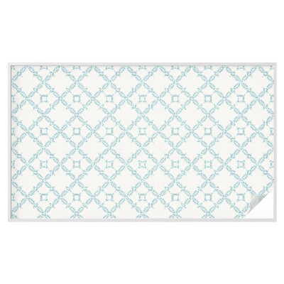 Neprůhledná fólie na sklo dveří Modrá geometrie