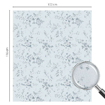 Protisluneční fólie na okna Jemné květiny