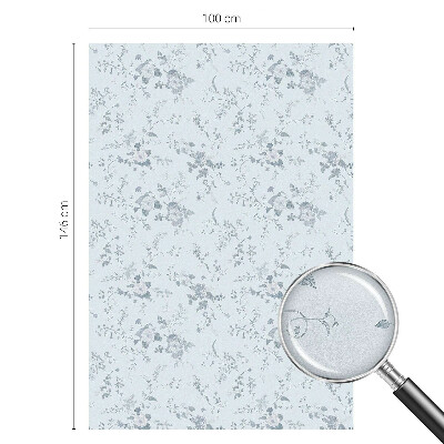 Protisluneční fólie na okna Jemné květiny