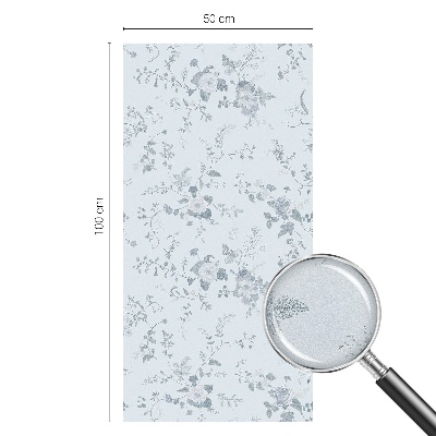 Protisluneční fólie na okna Jemné květiny