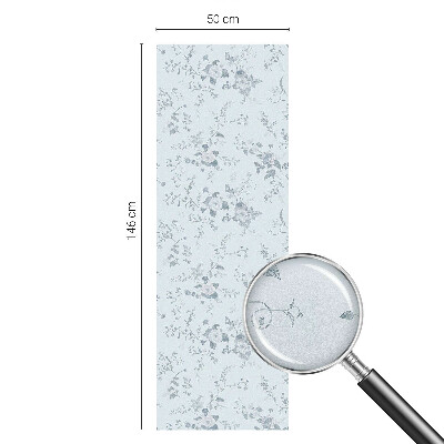 Protisluneční fólie na okna Jemné květiny