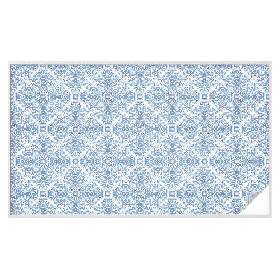 Neprůhledná fólie na sklo dveří Modré dlaždice