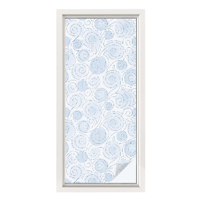 Dekorativní mléčná fólie na sklo Spirálové vzory