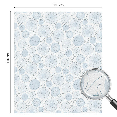 Dekorativní mléčná fólie na sklo Spirálové vzory