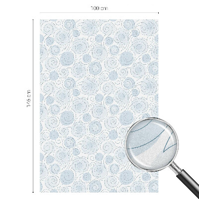 Dekorativní mléčná fólie na sklo Spirálové vzory