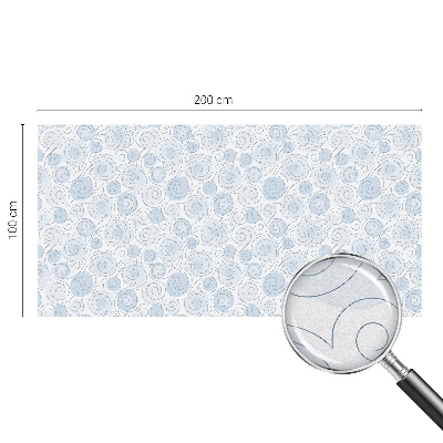 Dekorativní mléčná fólie na sklo Spirálové vzory