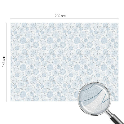 Dekorativní mléčná fólie na sklo Spirálové vzory