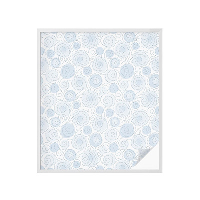 Dekorativní mléčná fólie na sklo Spirálové vzory