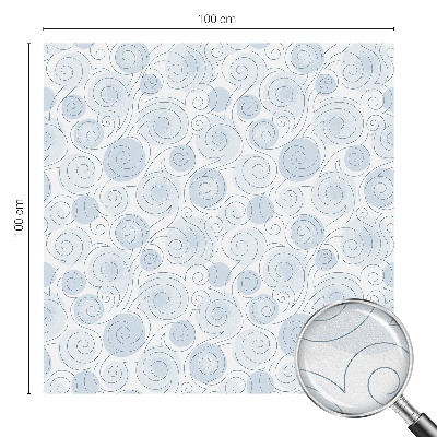 Dekorativní mléčná fólie na sklo Spirálové vzory