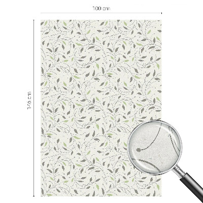 Privátní fólie na okno vitráž Listy výhonků