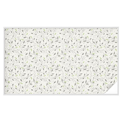 Privátní fólie na okno vitráž Listy výhonků