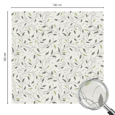 Privátní fólie na okno vitráž Listy výhonků