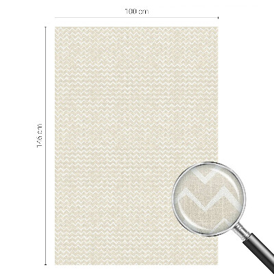 Neprůhledná fólie na sklo dveří Béžový cikcak