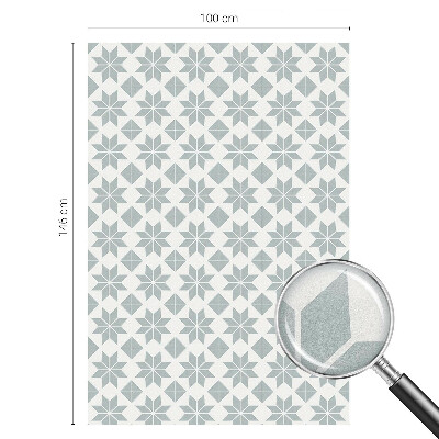 Privátní fólie na okno vitráž Geometrické hvězdy