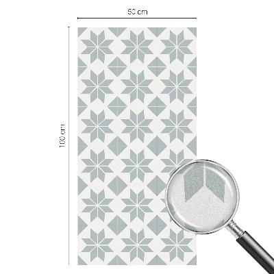 Privátní fólie na okno vitráž Geometrické hvězdy