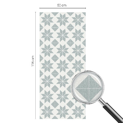 Privátní fólie na okno vitráž Geometrické hvězdy