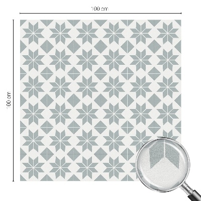 Privátní fólie na okno vitráž Geometrické hvězdy