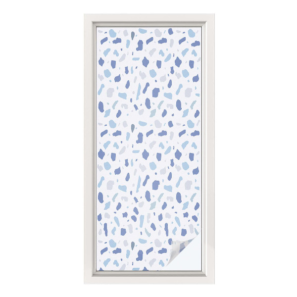 Protisluneční fólie na okna Modré vzory