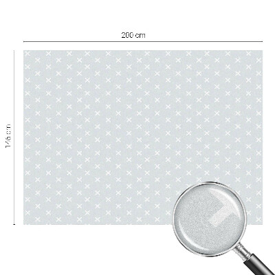 Dekorativní mléčná fólie na sklo Jemné kříže