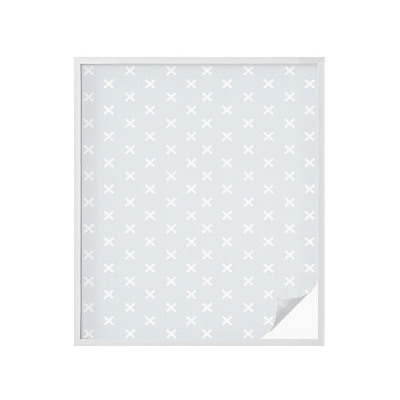 Dekorativní mléčná fólie na sklo Jemné kříže