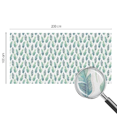 Neprůhledná fólie na sklo dveří Tropické listy