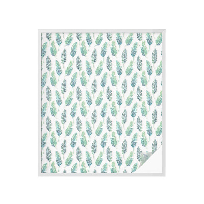 Neprůhledná fólie na sklo dveří Tropické listy