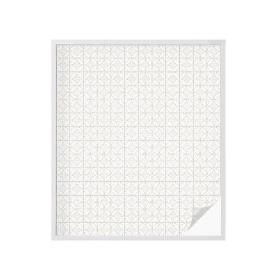 Dekorativní mléčná fólie na sklo Geometrické vzory