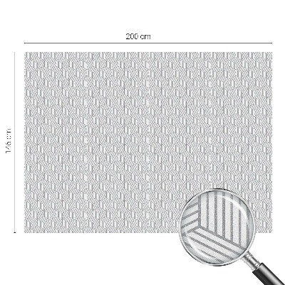 Dekorativní mléčná fólie na sklo Šestiúhelníkové pevné látky