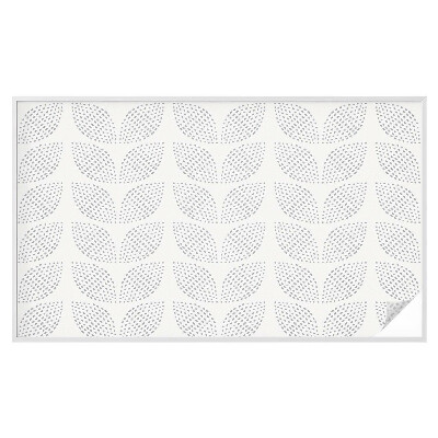 Neprůhledná fólie na sklo dveří Tečkované listy