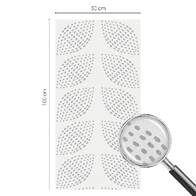 Neprůhledná fólie na sklo dveří Tečkované listy