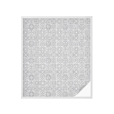 Dekorativní mléčná fólie na sklo Geometrická elegance