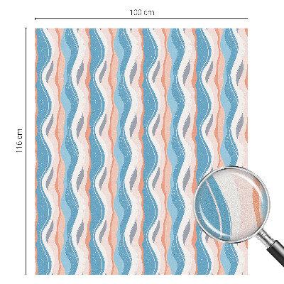 Privátní fólie na okno vitráž Vlnitý rytmus