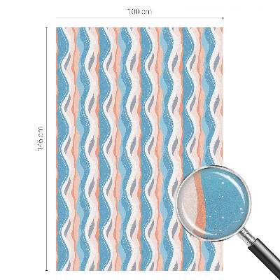 Privátní fólie na okno vitráž Vlnitý rytmus