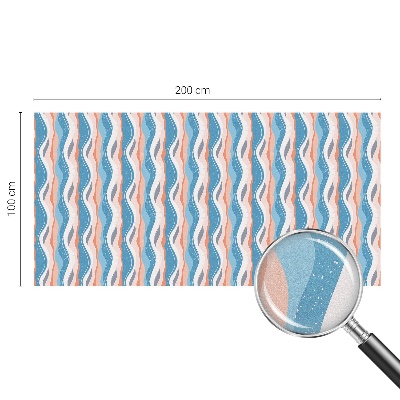 Privátní fólie na okno vitráž Vlnitý rytmus