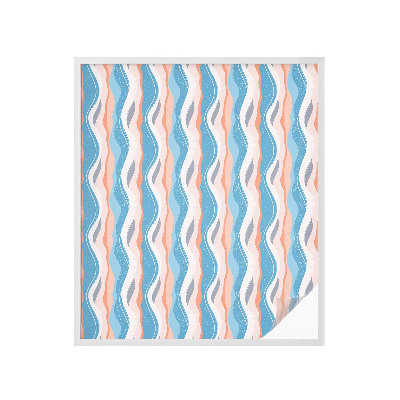 Privátní fólie na okno vitráž Vlnitý rytmus