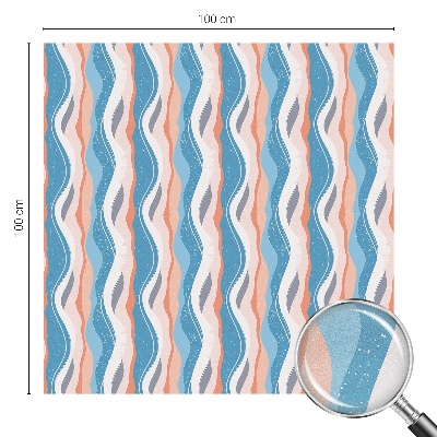 Privátní fólie na okno vitráž Vlnitý rytmus