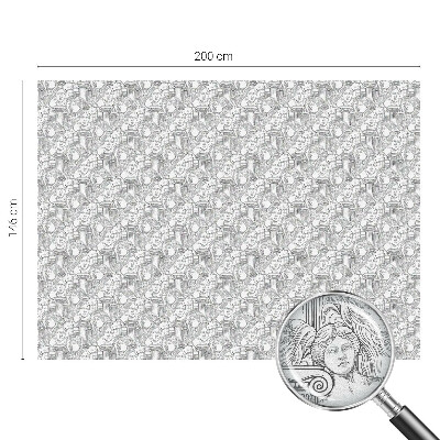 Dekorativní mléčná fólie na sklo Klasické portréty