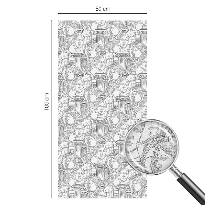 Dekorativní mléčná fólie na sklo Klasické portréty